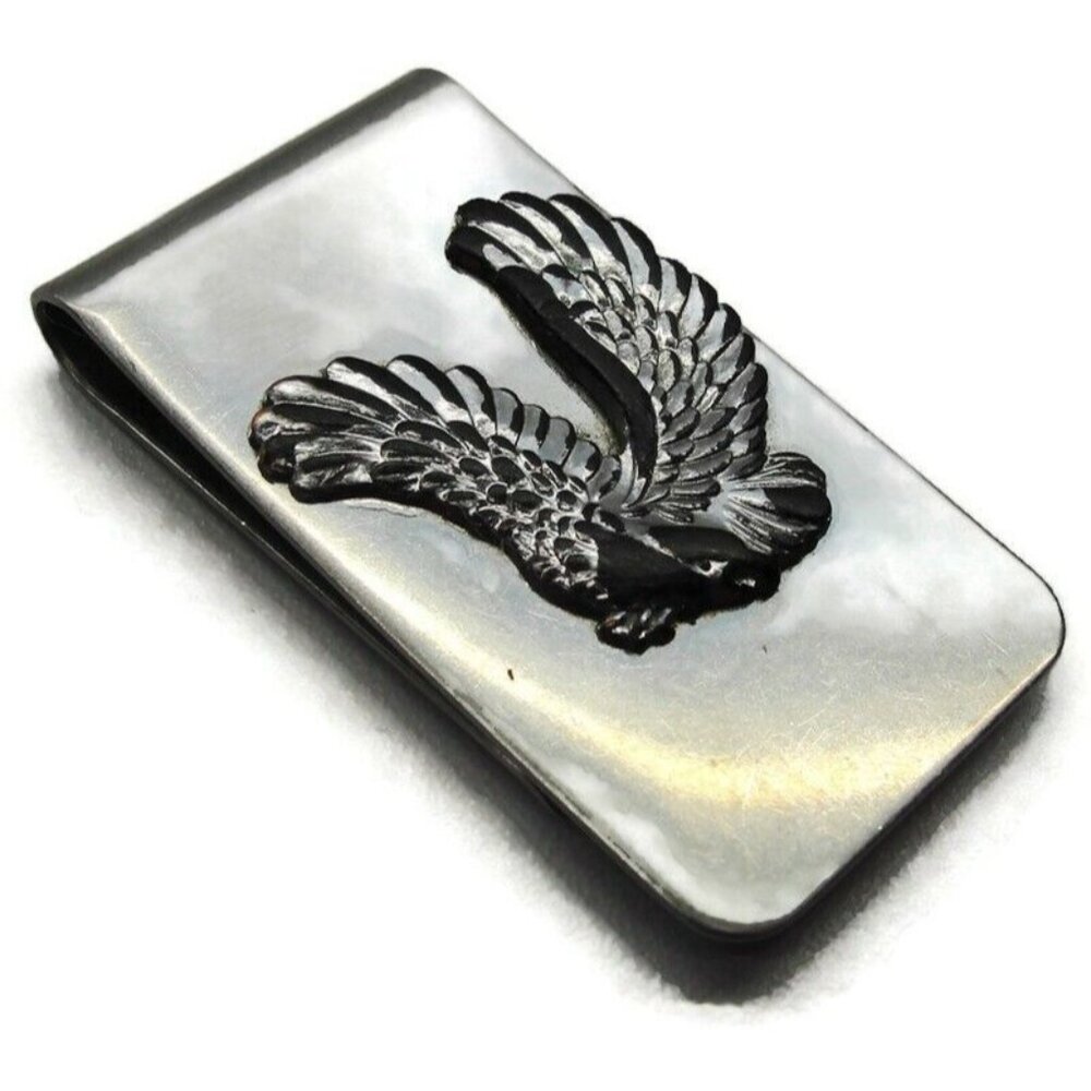 Eagle Money Clip Stainless Steel Wallet Credit Card Cash ID Holder